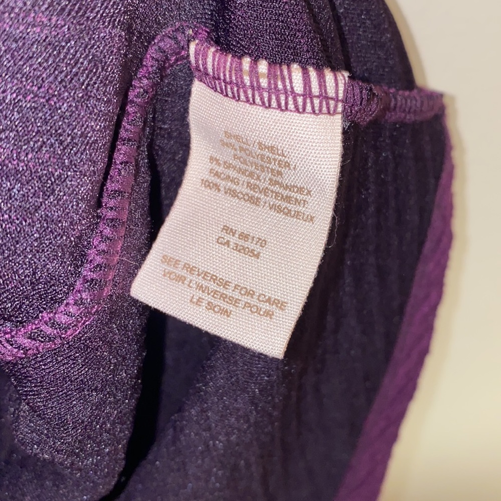 Free People Medium Violet Purple Crisscross Back Midi Dress - Picture 9 of 9
